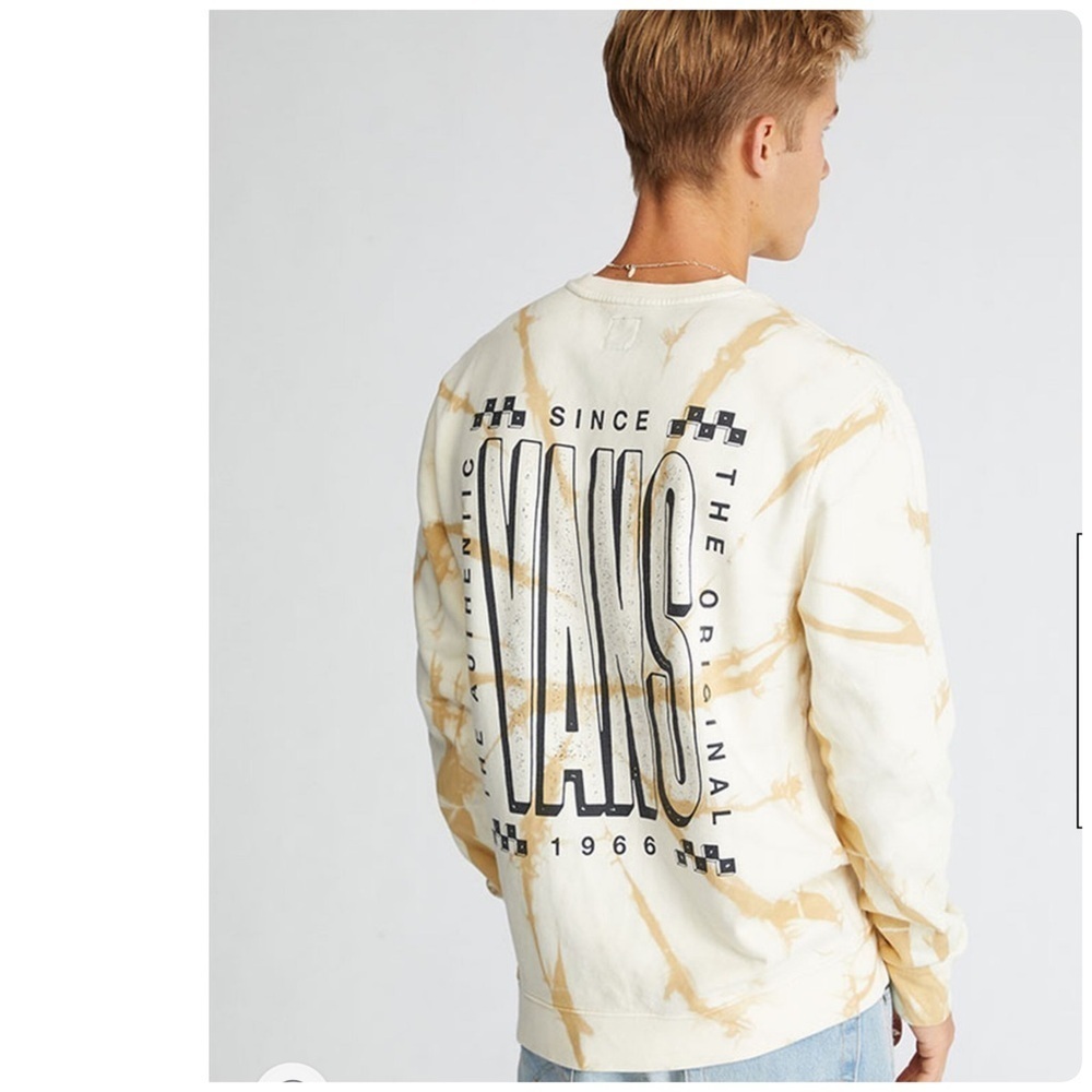Vans Tall Type II Crew Neck Tie dye Sweatshirt M - Picture 4 of 9